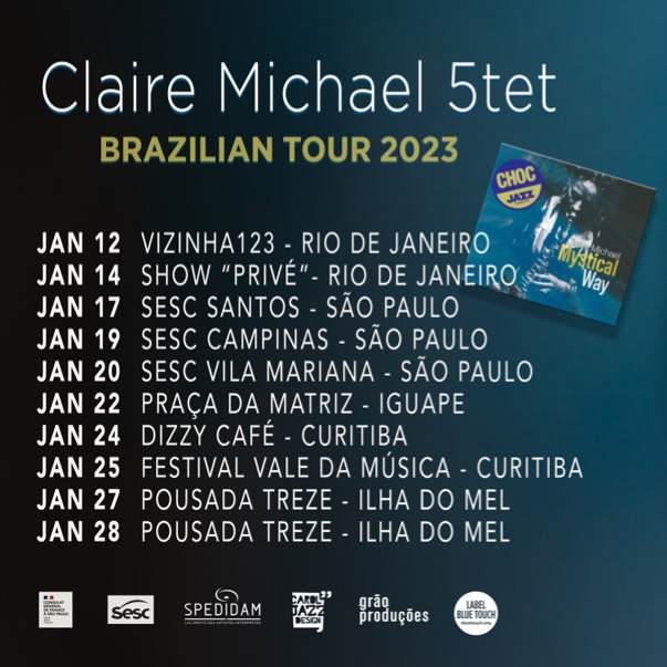 Claire Michael 5tet - Brazilian Tour 2023 (Instagram)2
